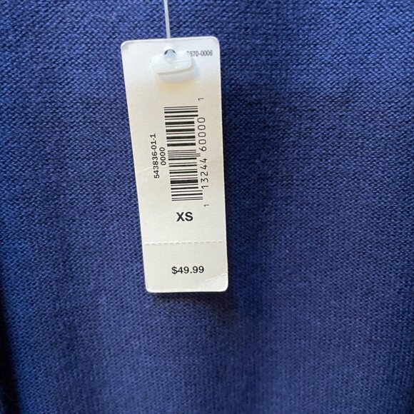 Gap Body Long Sleeve Blue Open Front Cardigan NWT Size XS - Picture 5 of 11